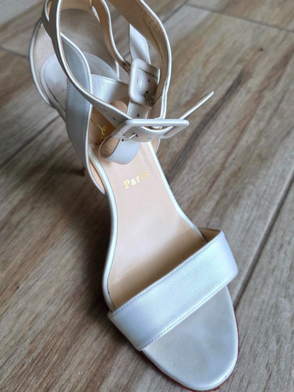 Christian Louboutin Nappa Multipot 100 Sandals Shoes Eur. 41